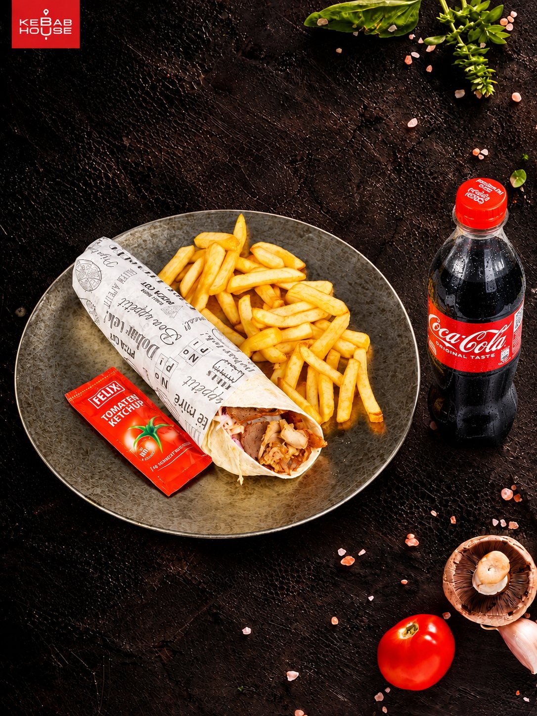 Klasik mix kebab tortilja — MENU